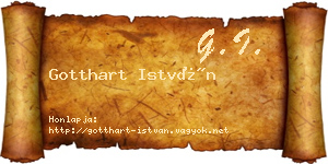 Gotthart István névjegykártya